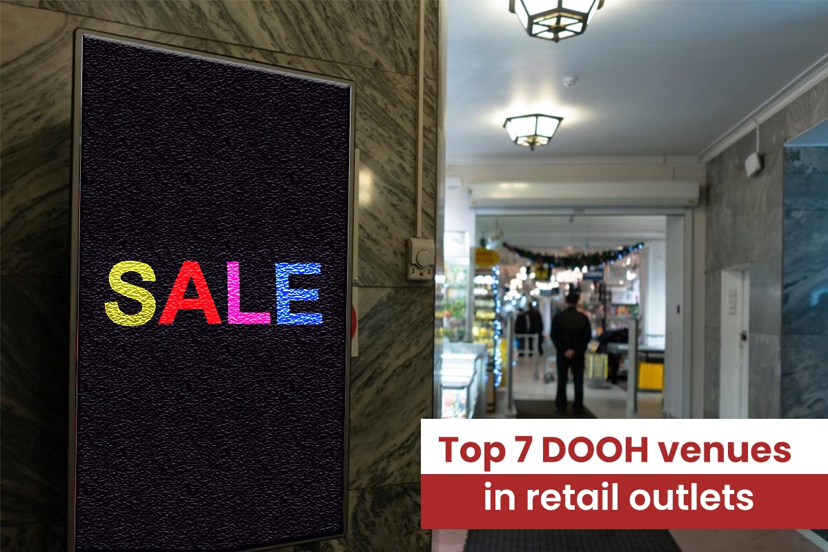 top 7 dooh venues in retail outlets - Brightside Outdoor Network